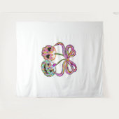 Coquette Pompoen Kersen Halloween Wandkleed (Voorkant (horizontaal))