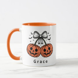 Coquette Pompoen Kersen Persoonlijke Halloween Mok