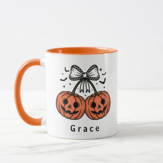 Coquette Pompoen Kersen Persoonlijke Halloween Mok