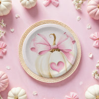 Coquette pompoen roze papier Borden