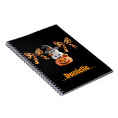 Coquette Pompoen Schattige Custom Notitieboek (Rechterzijde)