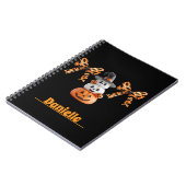 Coquette Pompoen Schattige Custom Notitieboek (Linkerzijde)
