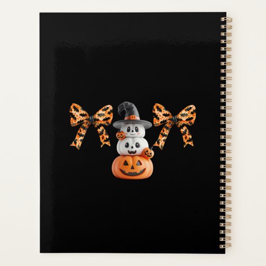 Coquette Pompoen Schattige Custom Planner (Achterkant)