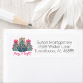 Coquette Preppy Christmas Tree Bows Retouradres Etiket (Insitu)