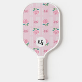 Coquette Preppy Plaid lint en Roos Pickleball Paddle