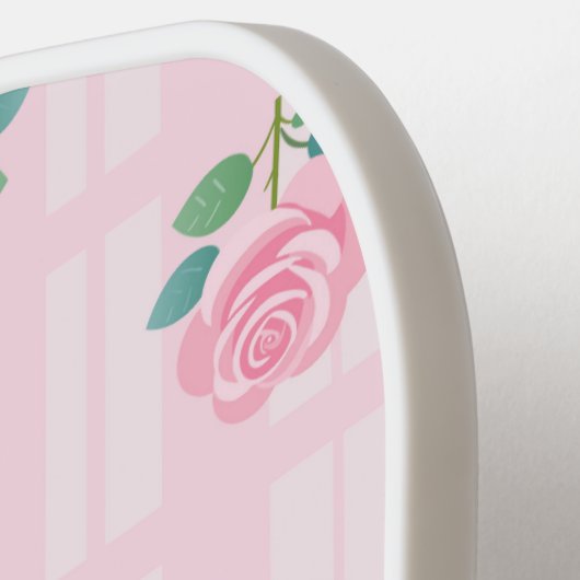 Coquette Preppy Plaid lint en Roos Pickleball Paddle (Links Detail)