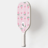 Coquette Preppy Plaid lint en Roos Pickleball Paddle (Links)