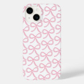 Coquette Preppy Roze Bogen Case-Mate iPhone Case (Achterkant)
