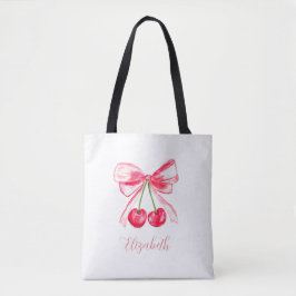 Coquette Preppy Roze Bow Baby Meisje Kinder Waterv Tote Bag