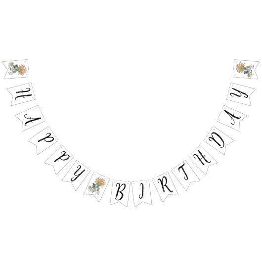 Coquette Puppy Verjaardagsfeest Bunting Flags Vlaggetjes (Alle)