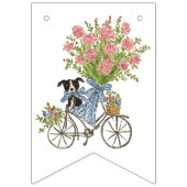 Coquette Puppy Verjaardagsfeest Bunting Flags Vlaggetjes (Eerste vlag)