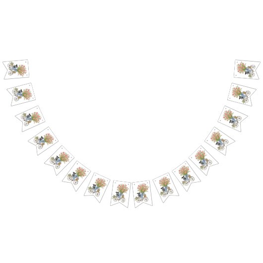 Coquette Puppy Verjaardagsfeest Bunting Flags Vlaggetjes (Alle)