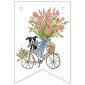 Coquette Puppy Verjaardagsfeest Bunting Flags Vlaggetjes (Eerste vlag)