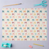 Coquette Ribbon Pattern with Polka Dots Tissuepapier (Craft)