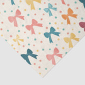 Coquette Ribbon Pattern with Polka Dots Tissuepapier (Detail)