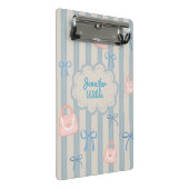 Coquette Ribbons Gepersonaliseerde naam Mini Klembord (Schuin)