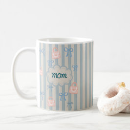 Coquette Ribbons Moederdag gepersonaliseerde naam Koffiemok