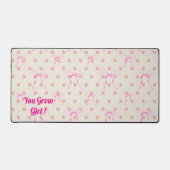 Coquette Ribbons & Stippen Aanpassen Slogan of Naa Bureaumat (Voorkant)