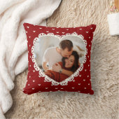 Coquette Rode Hart Uitknip Valentijnsdag Kussen (Deken)