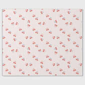 Coquette Rode Zoete Kersen Patroon Cadeaupapier (Vlak)