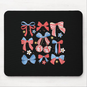 Coquette Rood Wit &versterker; Blauw Patriottische Muismat