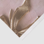Coquette Roos Roze Gouden Vergulde Herhaal Patroon Tissuepapier (Detail)