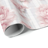 Coquette Roze Bloemen Cadeaupapier (Rol Hoek)