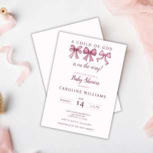 Coquette Roze Bogen Christelijk Kind van God Girly Kaart