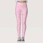Coquette Roze Bogen Hand getrokken patroon Leggings<br><div class="desc">Coquette en grillige leggings met handgetekende illustratie van roze bogen en harten.</div>