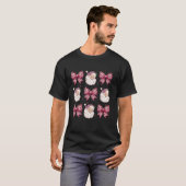 Coquette Roze Bogen Sinterklaas Coquette Kerstmis T-shirt (Voorkant volledig)