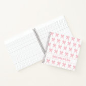 Coquette Roze Boog Bruidsmeisje Notitieboek (Binnen)