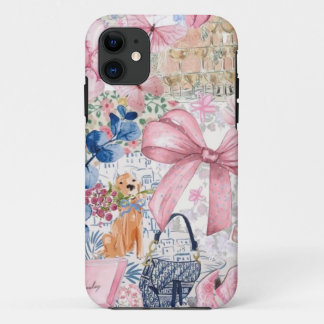 Coquette roze boog collage Hoesje