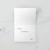 Coquette Roze Boog Gift of Feestdagen Kaart (Binnen)