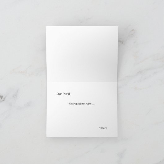 Coquette Roze Boog Gift of Feestdagen Kaart (Binnen)