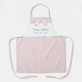 Coquette roze boog schort (Voorkant)