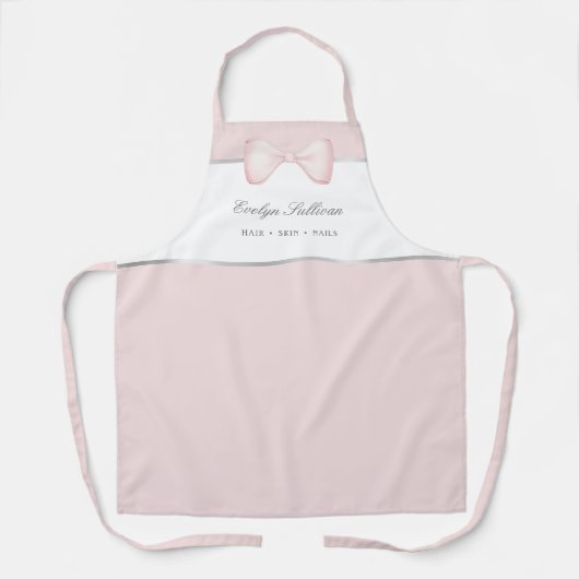 Coquette roze boog schort (Voorkant)