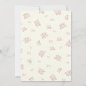 Coquette Roze Boog Verjaardag Bedankt Card (Achterkant)