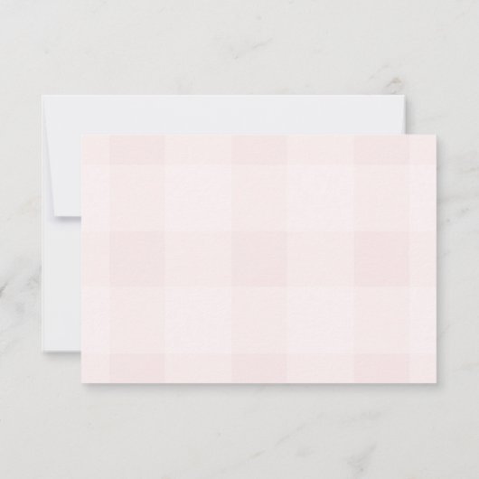 Coquette Roze Bow Afstuderen Bedankkaart (Achterkant)