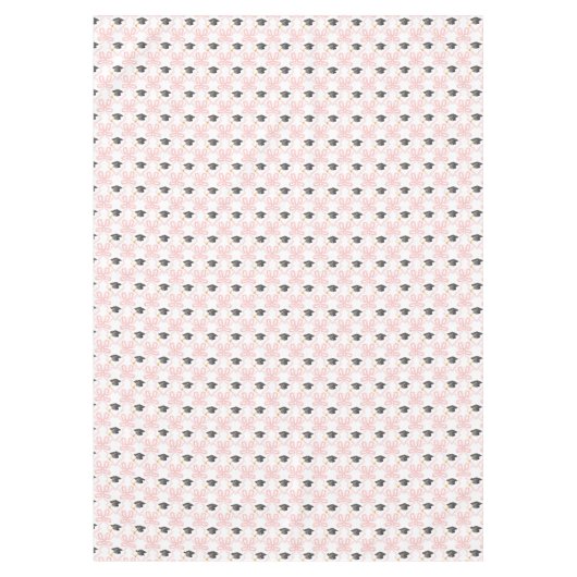 Coquette Roze Bow Afstuderen Tafelkleed (Voorkant)