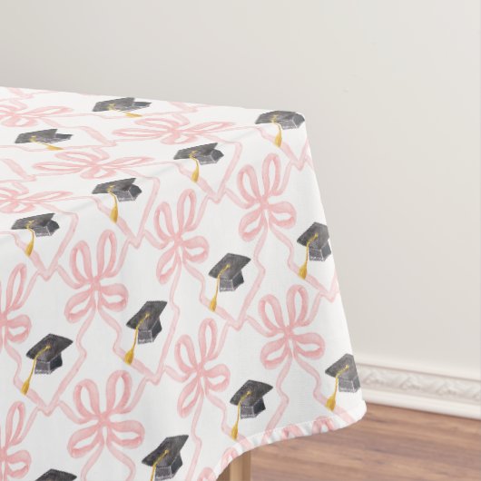 Coquette Roze Bow Afstuderen Tafelkleed (Voorbeeld)