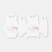 Coquette Roze Bow Baby shower Favoriete Tassen Bedankdoosjes (Uitgevouwen)