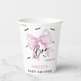 Coquette Roze Bow Boo Baby shower Papieren Bekers
