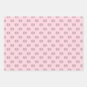 Coquette Roze Bow Disco Bal Kerst Ornament Inpakpapier Vel (Voorkant)