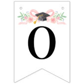 Coquette Roze Bow Gefeliciteerd | AFSTUDEREN Vlaggetjes (Tweede vlag)