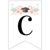 Coquette Roze Bow Gefeliciteerd | AFSTUDEREN Vlaggetjes (Eerste vlag)