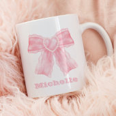 Coquette Roze Bow Girly Koffiemok