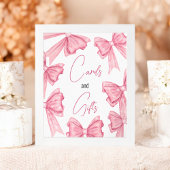 Coquette Roze Bow kaarten geschenken vrijgezellenf Poster