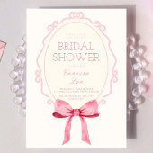 Coquette Roze Bow Vrijgezellenfeest Girly Kaart