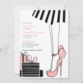 Coquette Roze Bow Vrijgezellenfeest Kaart (Voorkant)