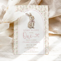 Coquette Roze Bunny Konijn 1e Verjaardag